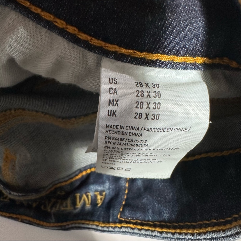 American Eagle Slim Straight jeans men’s 28 x 30 - Picture 8 of 9